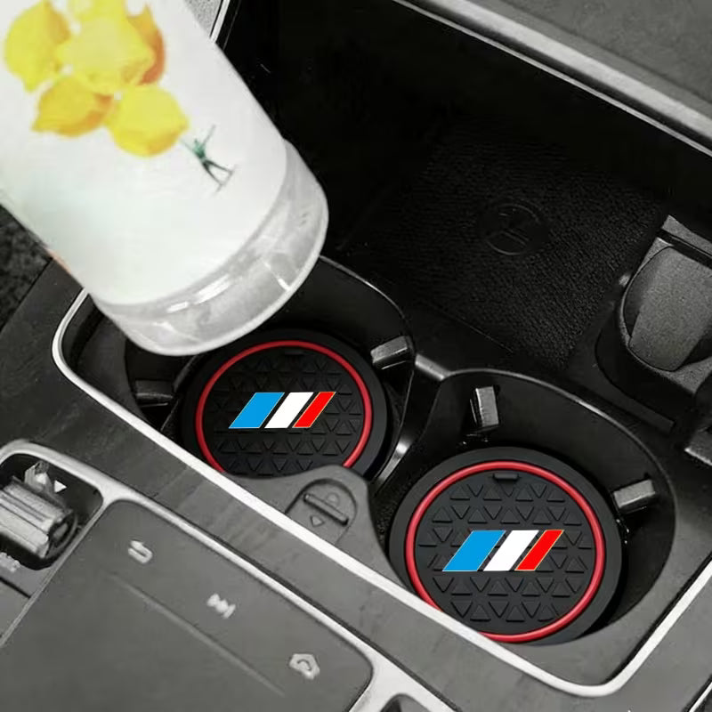Lot de 2 inserts pour porte-gobelets en cuir MPARTS AUTO