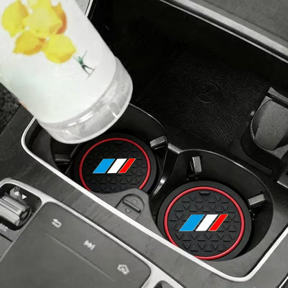 Lot de 2 inserts pour porte-gobelets en cuir MPARTS AUTO