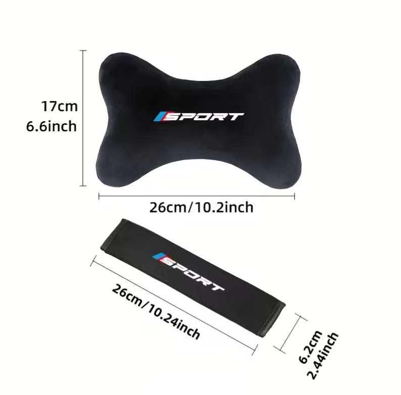 Lot de 2 pièces comprend 1 appuie-tête et 1 épaulière MPARTS AUTO