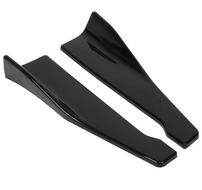 Jupes latérales universelles de 48CM noir brillant MPARTS AUTO