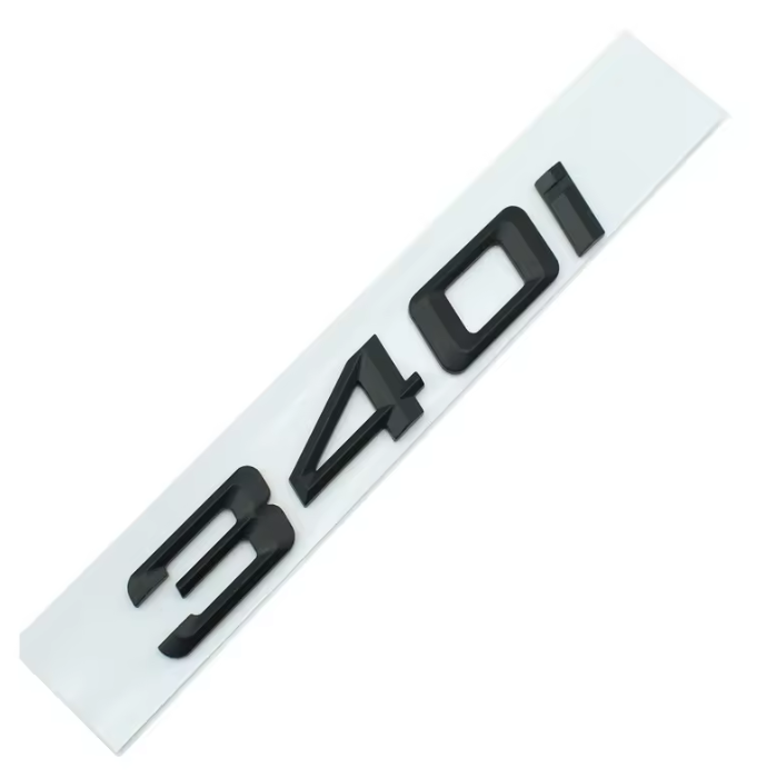 LOGO DE COFFRE 340I NOIR BRILLANT A COLLER MPARTS AUTO