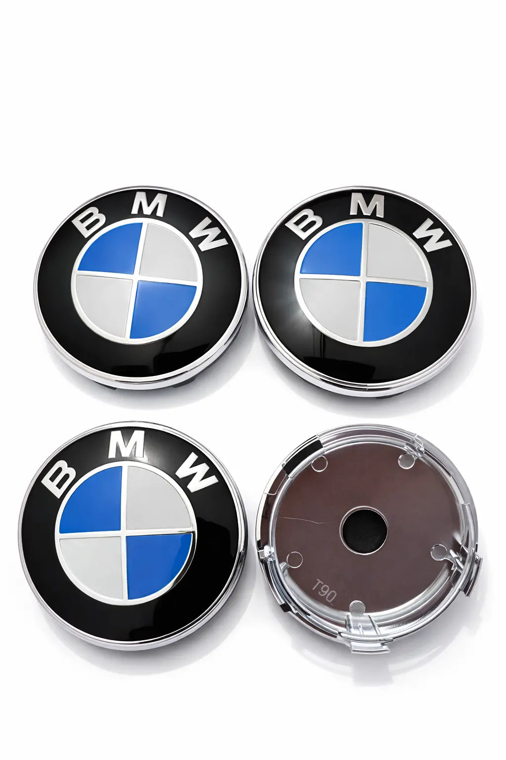 4 pièces cache moyeux bleu et blanc pour bmw en 68mm 60mm 56mm MPARTS AUTO