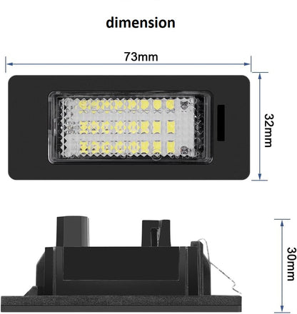 Éclairage de plaque d'immatriculation LED spécial BMW MPARTS AUTO