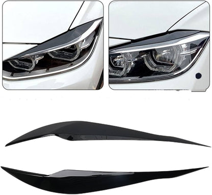 Sourcil de phare noir brillant pour BMW SERIE 3 F30 MPARTS AUTO