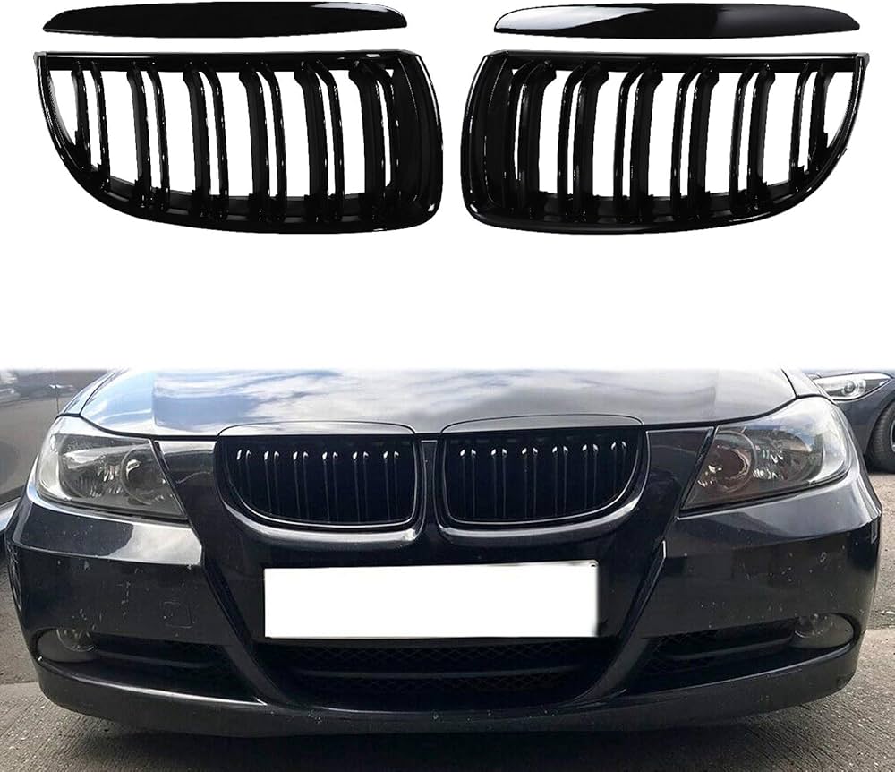 Calandre noir brillant BMW Série 3, E90, E91, 2005-2008 MPARTS AUTO