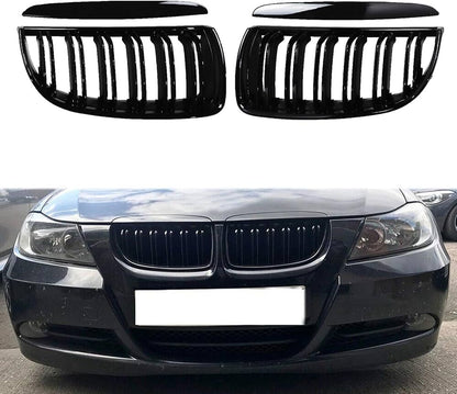 Calandre noir brillant BMW Série 3, E90, E91, 2005-2008 MPARTS AUTO
