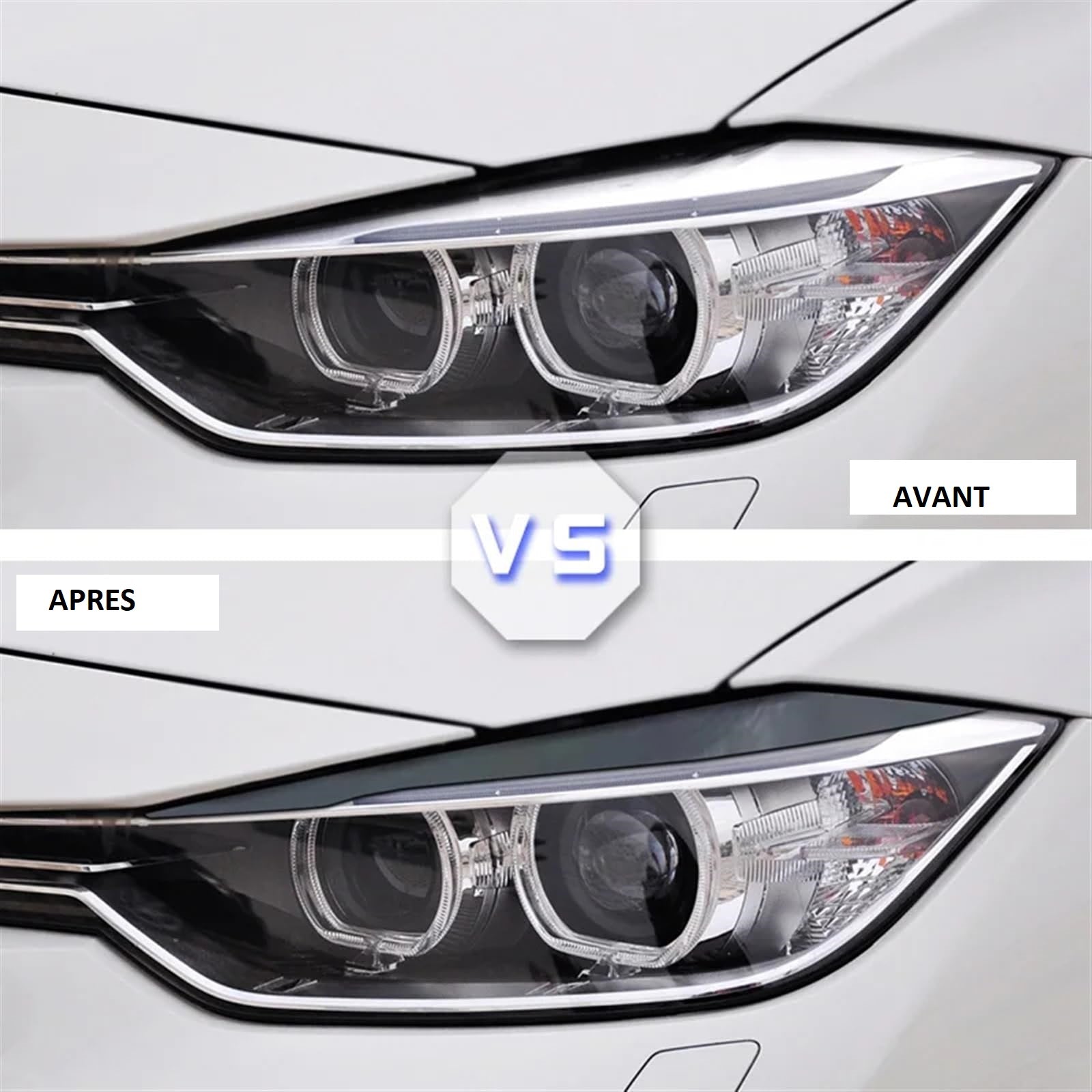 Sourcil de phare noir brillant pour BMW SERIE 3 F30 MPARTS AUTO