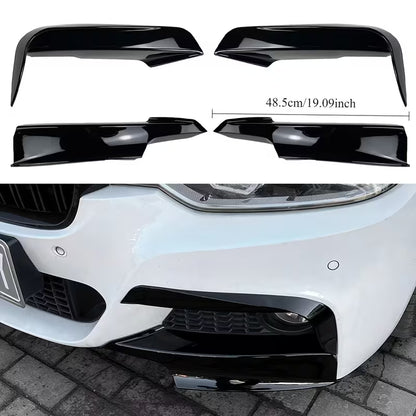 Kit de lame avant en noir brillant pour bmw série 3 f30 f31 MPARTS AUTO