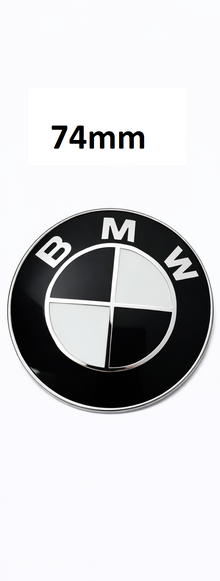 Logo Emblème BMW noir et blanc pour coffre 74mm MPARTS AUTO