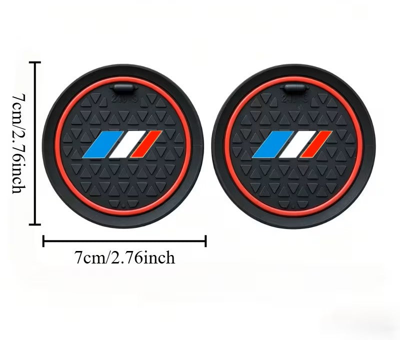 Lot de 2 inserts pour porte-gobelets en cuir MPARTS AUTO