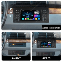 Autoradio GPS pour BMW X5 E53  serie 5 E39 avec Car Play Android AUTO MPARTS AUTO