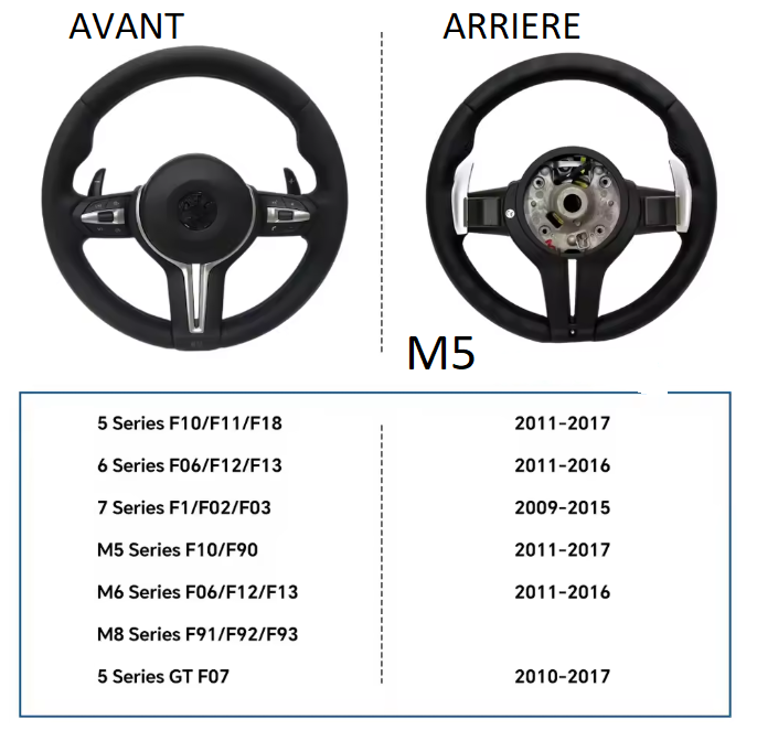 Volant BMW avec airbag et palettes au volant MPARTS AUTO