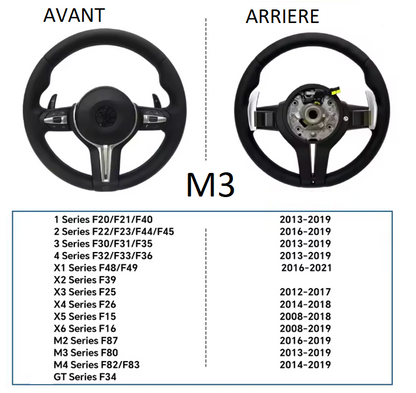 Volant BMW avec airbag et palettes au volant MPARTS AUTO