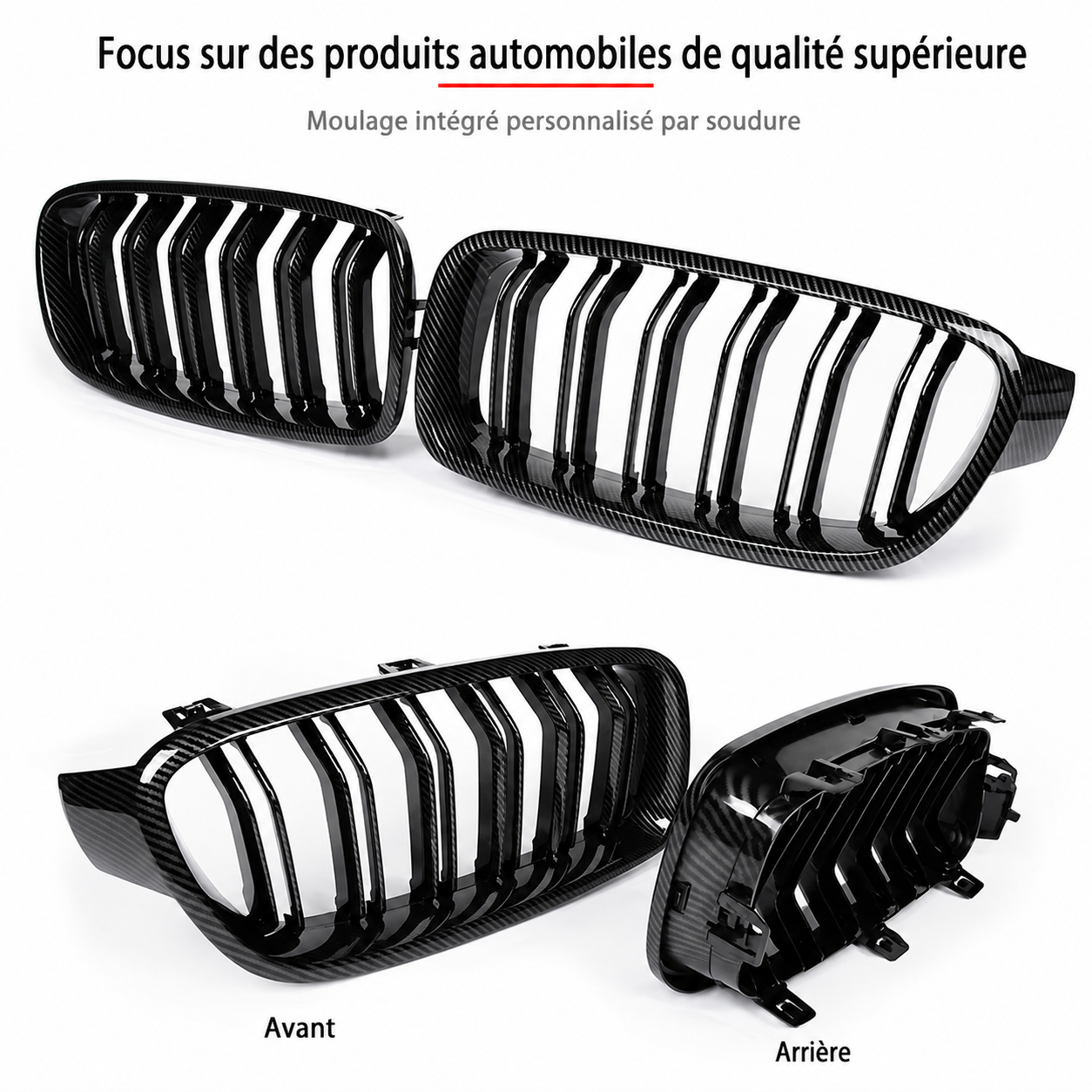 Calandre carbone BMW série 3 f30 f31 2011-2019 MPARTS AUTO