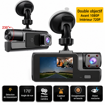 Dashcam 1080P, vision nocturne, G-Sensor MPARTS AUTO