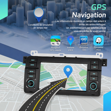 Autoradio 4+64G 7'' avec Carplay sans fil, Android Auto, GPS, Wifi, FM, pour BMW 3 E46 MPARTS AUTO