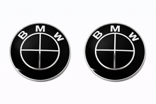 Emblème BMW noir capot et coffre 82mm et 74mm MPARTS AUTO