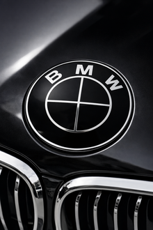 Emblème BMW noir capot et coffre 82mm et 74mm MPARTS AUTO