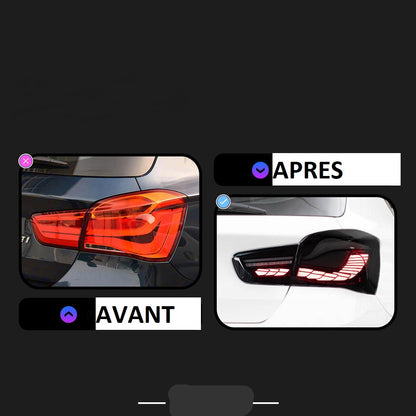 Feux Arrières LED BMW F20 F21 2015-2018,  avec Feux de Jour (DRL) et Clignotants MPARTS AUTO