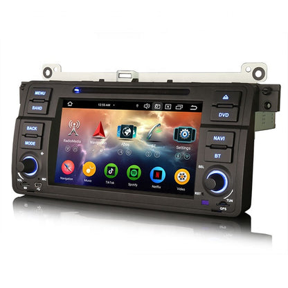 Autoradio 4+64G 7'' carplay et android auto GPS, Wifi,4G, FM, pour BMW 3 E46 MPARTS AUTO