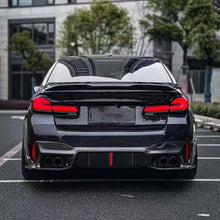 Diffuseur arrière en fibre de carbone avec lumières LED pour BMW Série 5 F90/M5 2017-2023 MPARTS AUTO