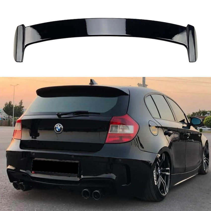 Aileron becquet noir brillant pour bmw série 1 E81 E87 2004-2011 MPARTS AUTO
