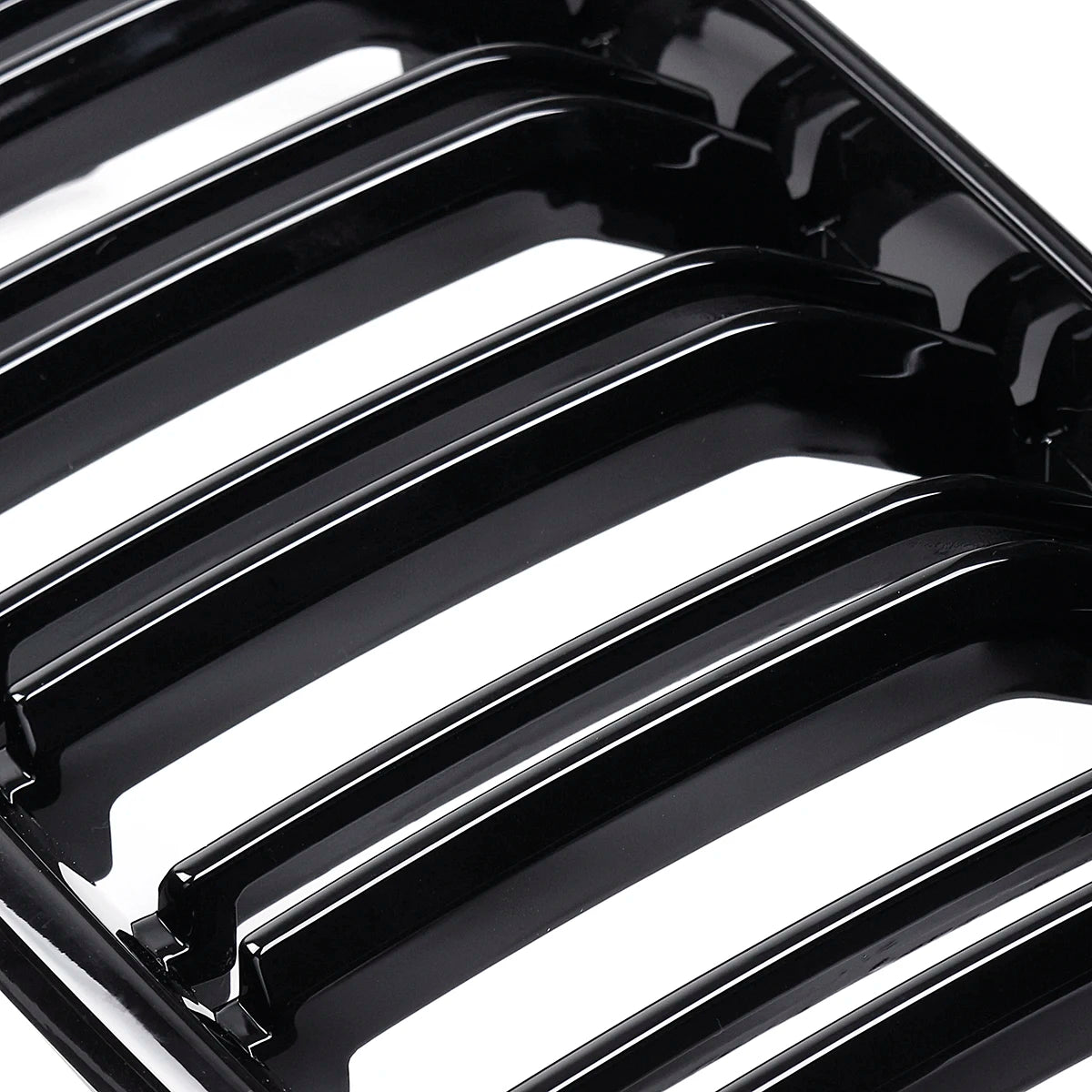 Glossy Black Front Bumper Kidney Double Line Sport Grille For-BMW M2 F87 F22 F23 F24 2014-2018 220i 230i 235i Racing Grilles MPARTS AUTO