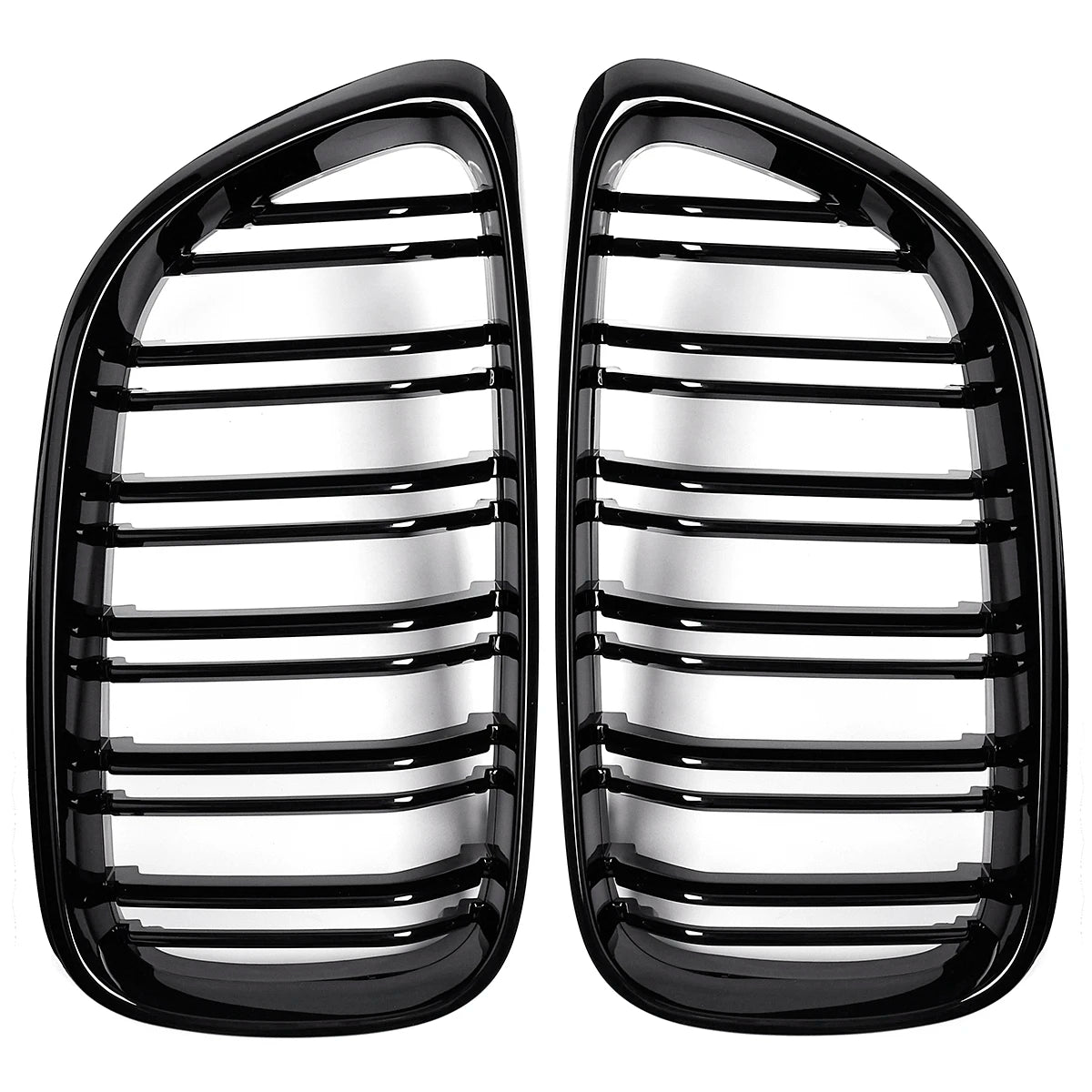 Glossy Black Front Bumper Kidney Double Line Sport Grille For-BMW M2 F87 F22 F23 F24 2014-2018 220i 230i 235i Racing Grilles MPARTS AUTO