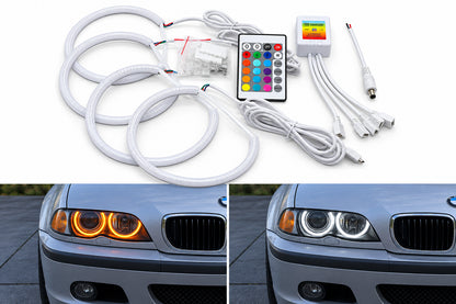 Kit Angel Eyes / Anneaux Halo LED BMW – Blanc