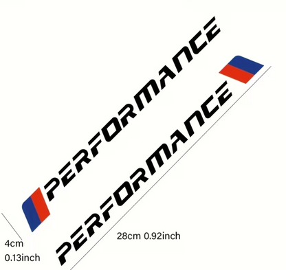 Lot de 2 Autocollant PERFORMANCE MPARTS AUTO