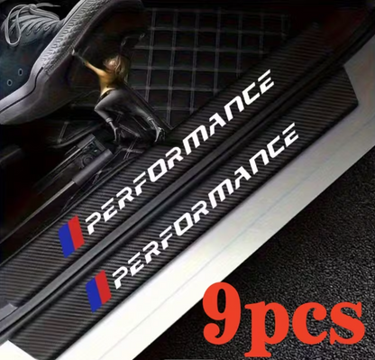 9pcs Autocollants de portière  performance MPARTS AUTO