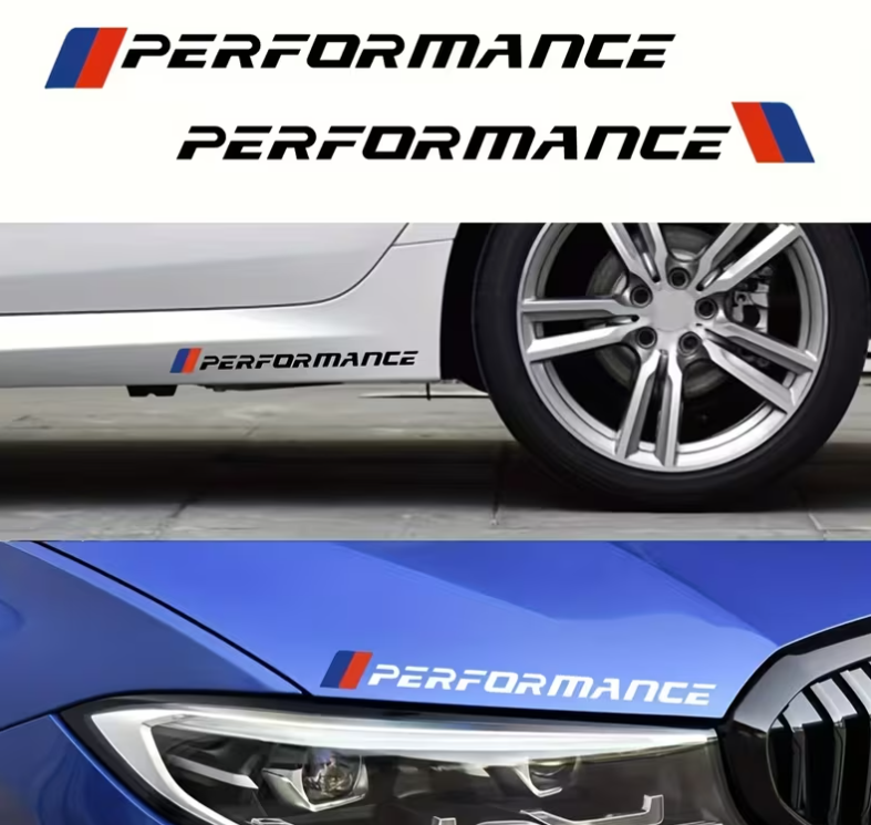Lot de 2 Autocollant PERFORMANCE MPARTS AUTO