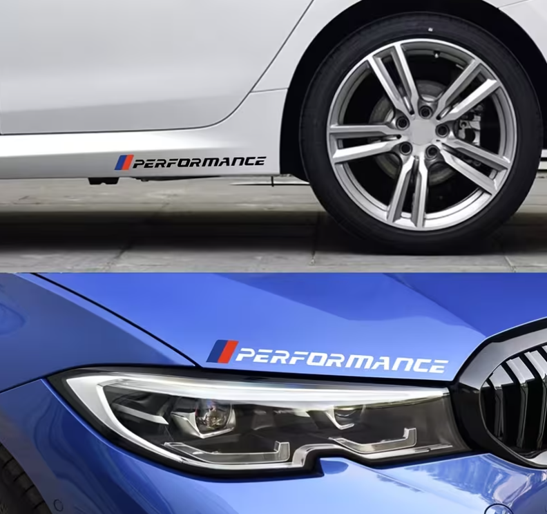Lot de 2 Autocollant PERFORMANCE MPARTS AUTO