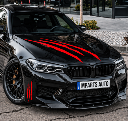 Autocollant de voiture motif griffe pour BMW MPARTS AUTO