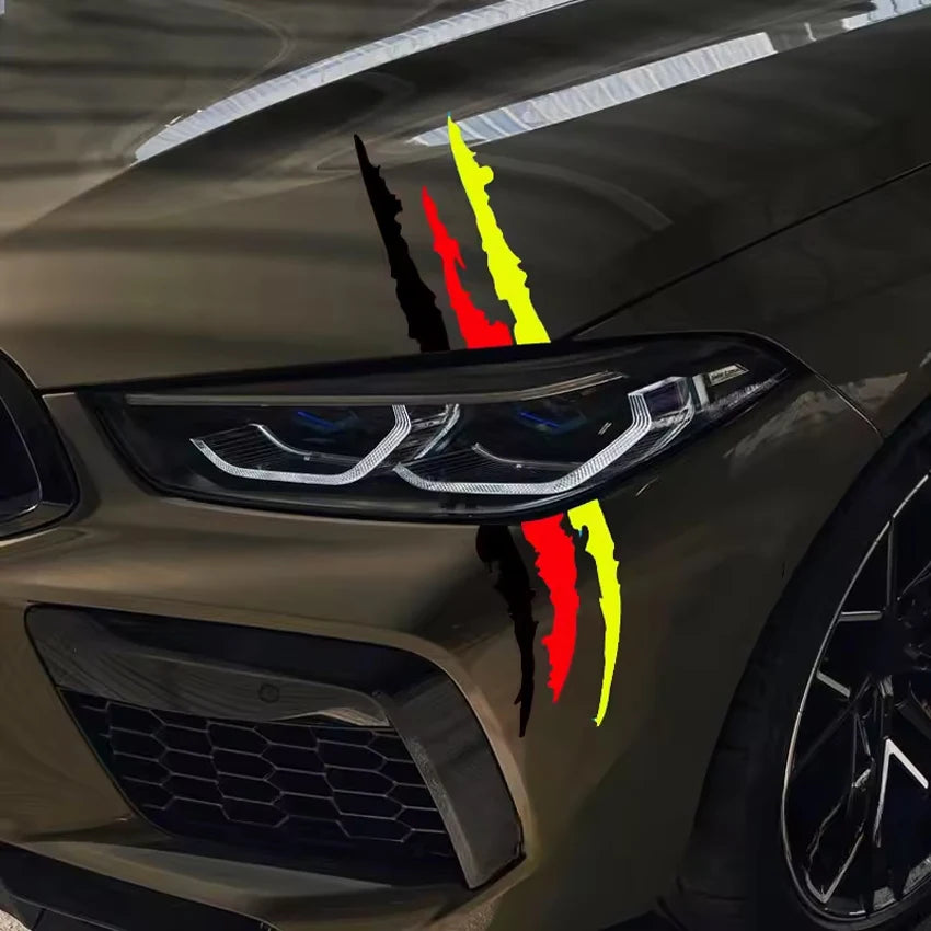 Autocollant de voiture motif griffe pour BMW