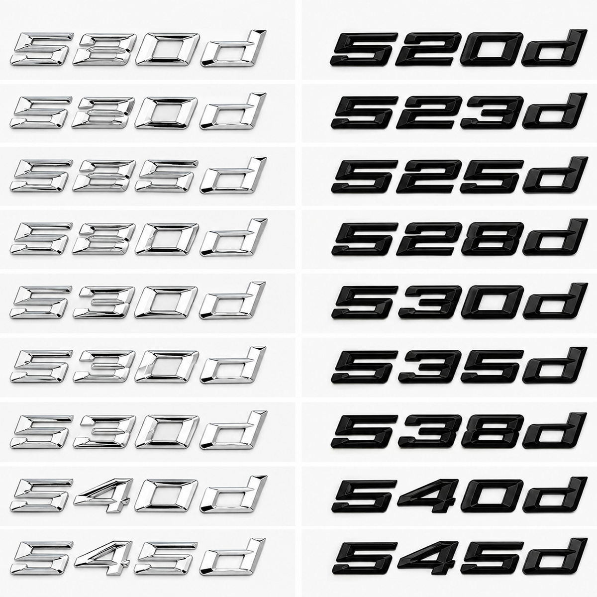 Autocollant de coffre arrière bmw série 5 MPARTS AUTO