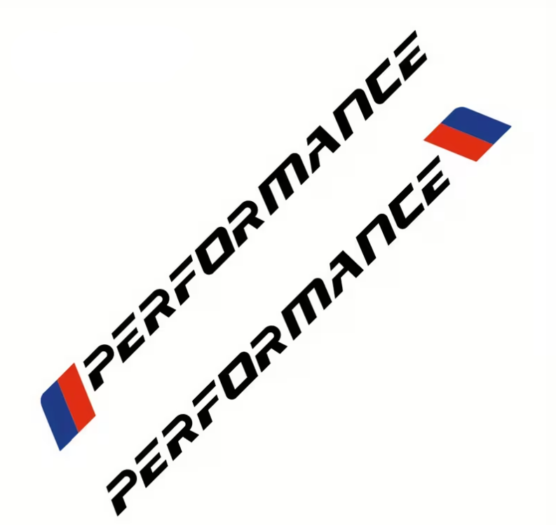 Lot de 2 Autocollant PERFORMANCE MPARTS AUTO