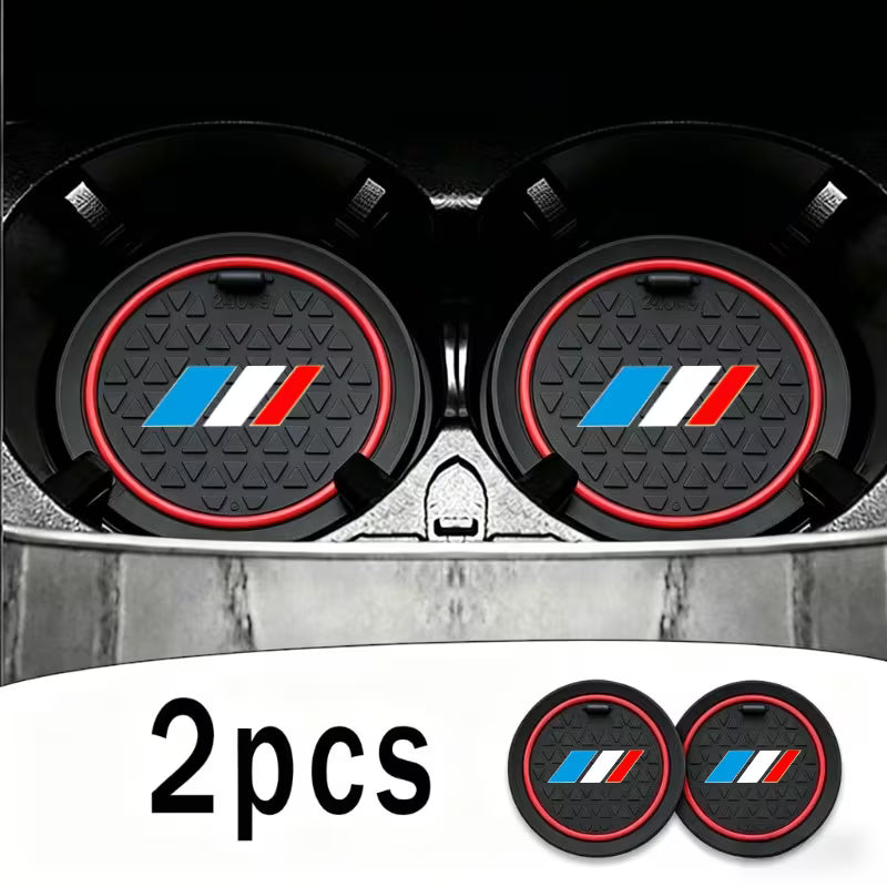 Lot de 2 inserts pour porte-gobelets en cuir MPARTS AUTO