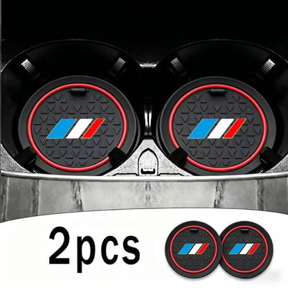 Lot de 2 inserts pour porte-gobelets en cuir MPARTS AUTO