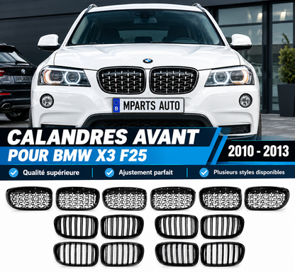 Calandre BMW X3 F25 2010-2013 MPARTS AUTO