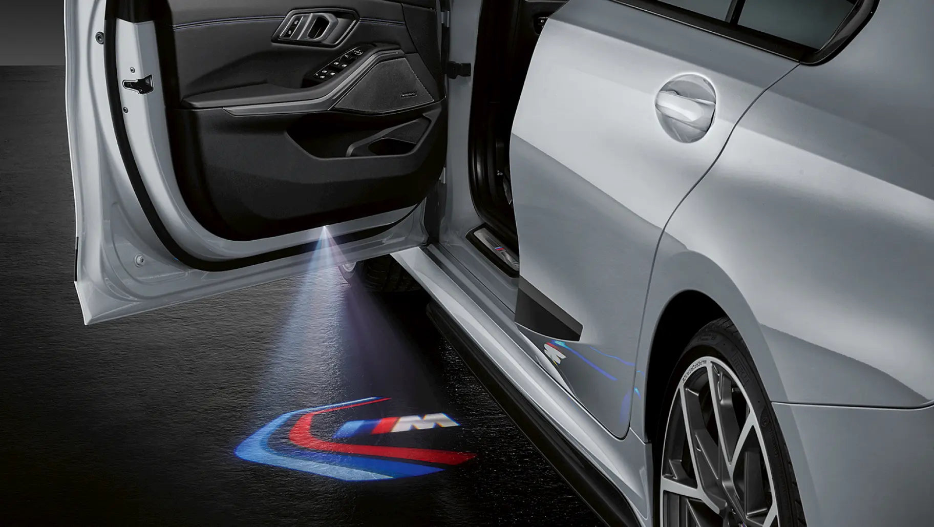 Lot de 2 éclairage de porte bmw MPARTS AUTO