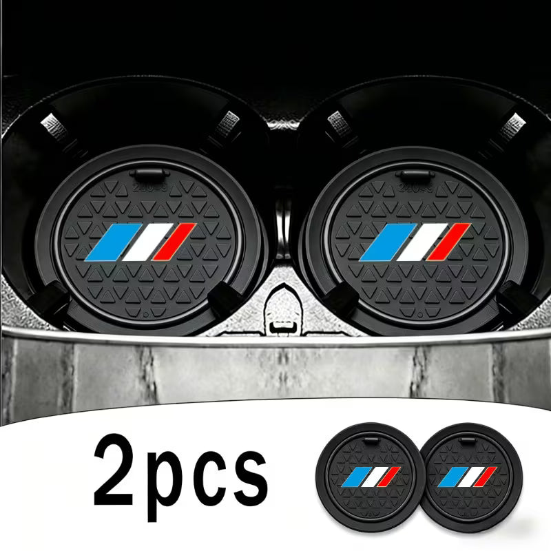 Lot de 2 inserts pour porte-gobelets en cuir MPARTS AUTO