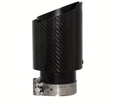 EMBOUT D'ÉCHAPPEMENT CARBON UNIVERSEL - VENDU A LA PIECE - IN: 60-63MM - EXT: 80MM MPARTS AUTO