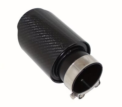 EMBOUT D'ÉCHAPPEMENT CARBON UNIVERSEL - VENDU A LA PIECE - IN: 60-63MM - EXT: 80MM MPARTS AUTO