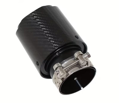 EMBOUT D'ÉCHAPPEMENT CARBON UNIVERSEL - VENDU A LA PIECE - IN: 60-63MM - EXT: 80MM MPARTS AUTO
