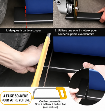 Extension de jupe latérale en noir brillant universelle MPARTS AUTO