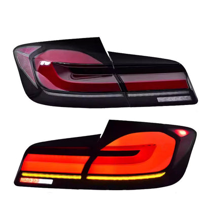 FEUX ARRIÈRE LED ROUGE FUMÉ POUR BMW SERIE 5 F10 F11 2010-2017 MPARTS AUTO