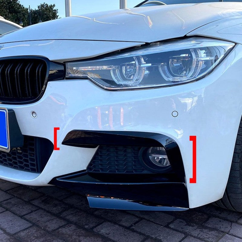 Kit de lame avant en noir brillant pour bmw série 3 f30 f31 MPARTS AUTO