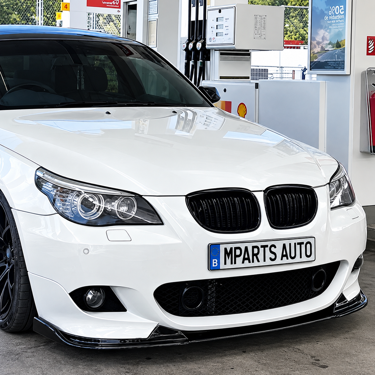 Lame avant BMW Série 5 E60 E61 M Sport 2004-2010 - Noir Brillant MPARTS AUTO