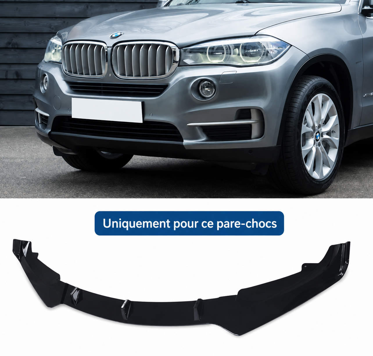 Lame avant noir brillant pour bmw x5 F15 MPARTS AUTO